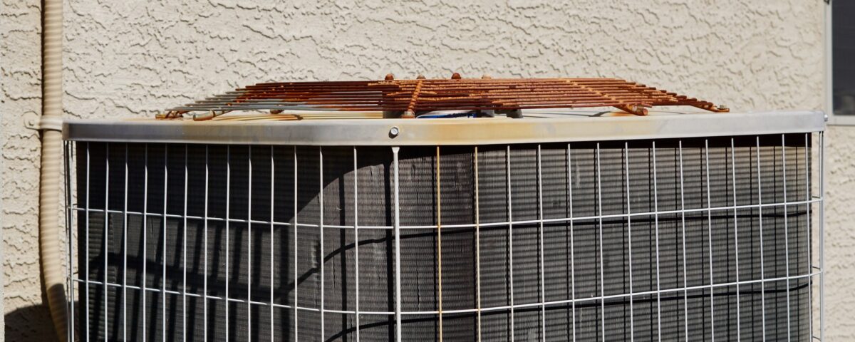 Air Conditioning Maintenance Rusty AC Unit